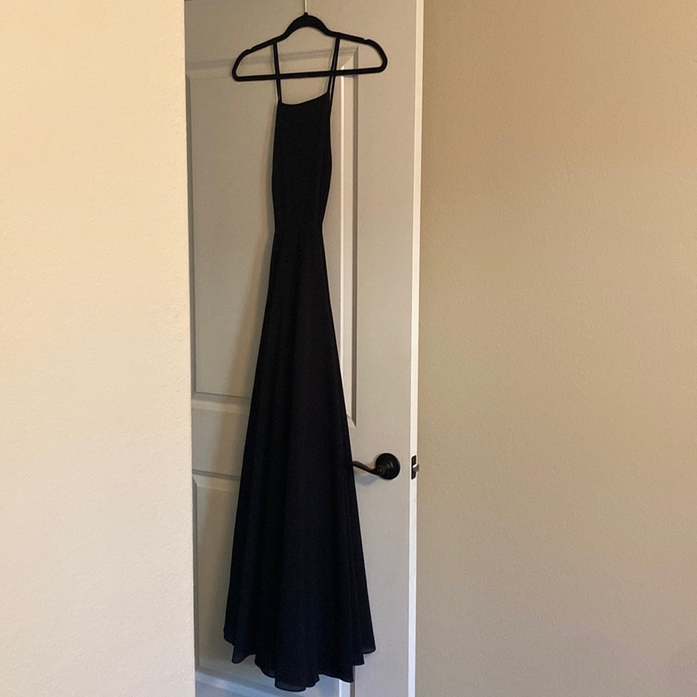 Black floor length dress